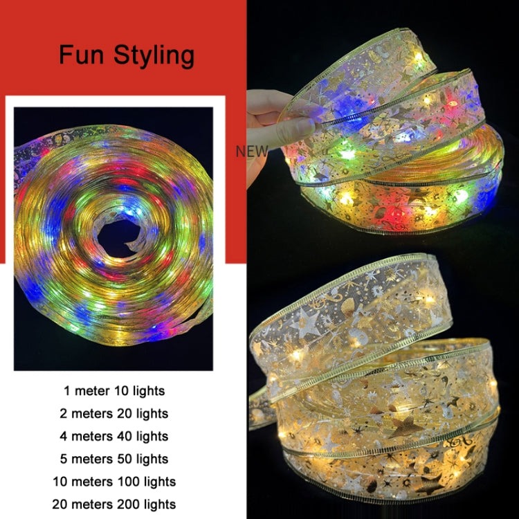 Luci a LED natalizie Luci a corda a doppio nastro abbronzanti, 1m, 2m, 4m, 5m