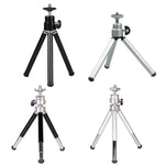 2PCS Supporto per telefono per proiettore Mini treppiede telescopico portatile da tavolo in metallo, stile:, 2 Sections (Black), 2 Sections (Silver), 3 Sections (Black), 3 Sections (Silver)