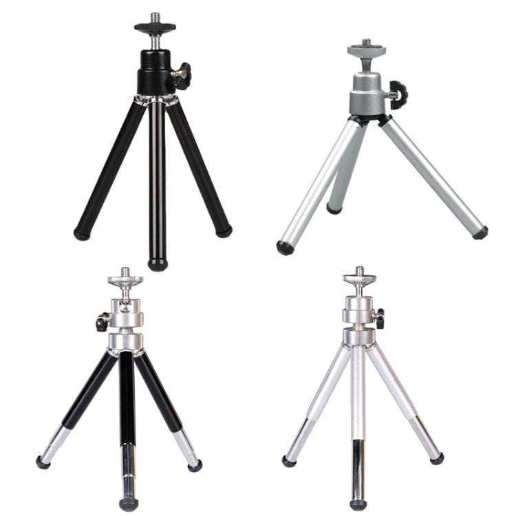 2PCS Supporto per telefono per proiettore Mini treppiede telescopico portatile da tavolo in metallo, stile:, 2 Sections (Black), 2 Sections (Silver), 3 Sections (Black), 3 Sections (Silver)