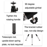2PCS Supporto per telefono per proiettore Mini treppiede telescopico portatile da tavolo in metallo, stile:, 2 Sections (Black), 2 Sections (Silver), 3 Sections (Black), 3 Sections (Silver)