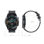 I9 Orologio da 1,3 pollici per il monitoraggio della frequenza cardiaca/pressione sanguigna/ossigeno nel sangue, Black, Red, Orange, Green, Black Leather, Brown Leather, Black Steel, Silver Steel
