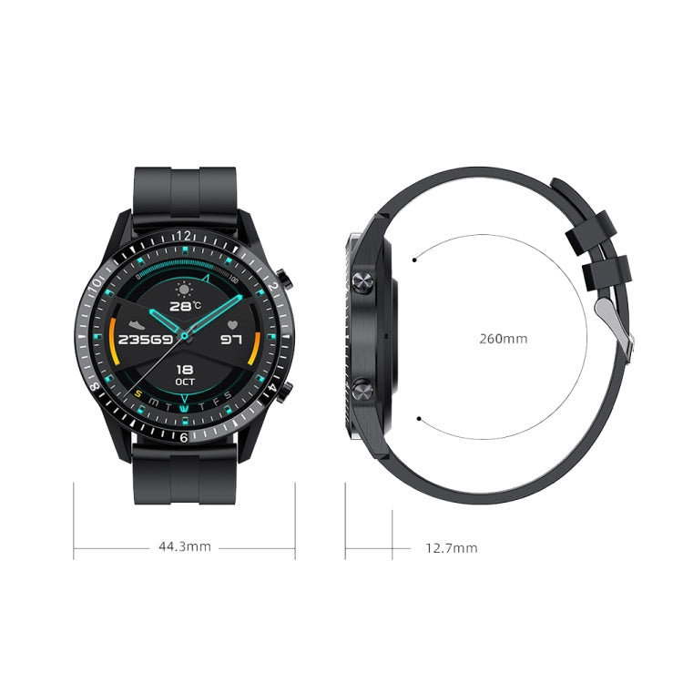 I9 Orologio da 1,3 pollici per il monitoraggio della frequenza cardiaca/pressione sanguigna/ossigeno nel sangue, Black, Red, Orange, Green, Black Leather, Brown Leather, Black Steel, Silver Steel
