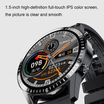 I9 Orologio da 1,3 pollici per il monitoraggio della frequenza cardiaca/pressione sanguigna/ossigeno nel sangue, Black, Red, Orange, Green, Black Leather, Brown Leather, Black Steel, Silver Steel