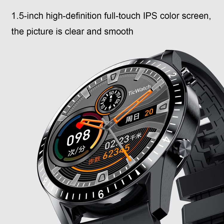 I9 Orologio da 1,3 pollici per il monitoraggio della frequenza cardiaca/pressione sanguigna/ossigeno nel sangue, Black, Red, Orange, Green, Black Leather, Brown Leather, Black Steel, Silver Steel