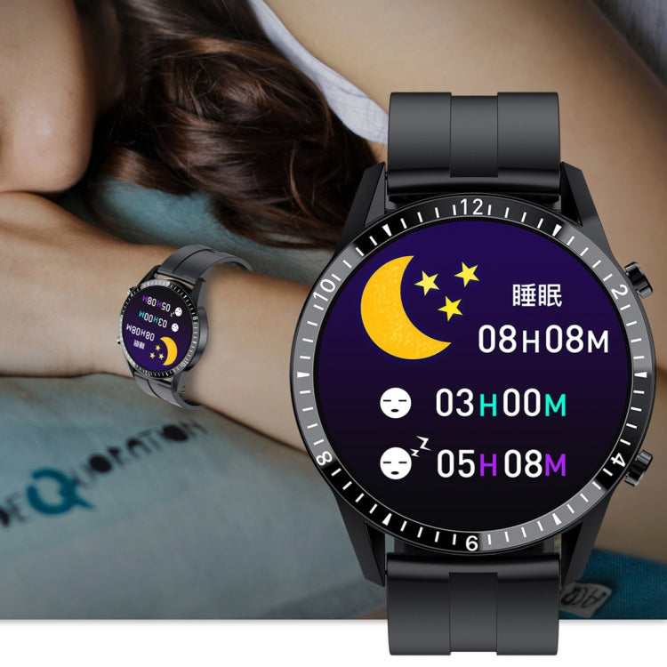 I9 Orologio da 1,3 pollici per il monitoraggio della frequenza cardiaca/pressione sanguigna/ossigeno nel sangue, Black, Red, Orange, Green, Black Leather, Brown Leather, Black Steel, Silver Steel