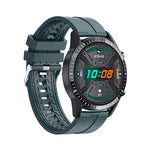 I9 Orologio da 1,3 pollici per il monitoraggio della frequenza cardiaca/pressione sanguigna/ossigeno nel sangue, Black, Red, Orange, Green, Black Leather, Brown Leather, Black Steel, Silver Steel