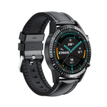 I9 Orologio da 1,3 pollici per il monitoraggio della frequenza cardiaca/pressione sanguigna/ossigeno nel sangue, Black, Red, Orange, Green, Black Leather, Brown Leather, Black Steel, Silver Steel