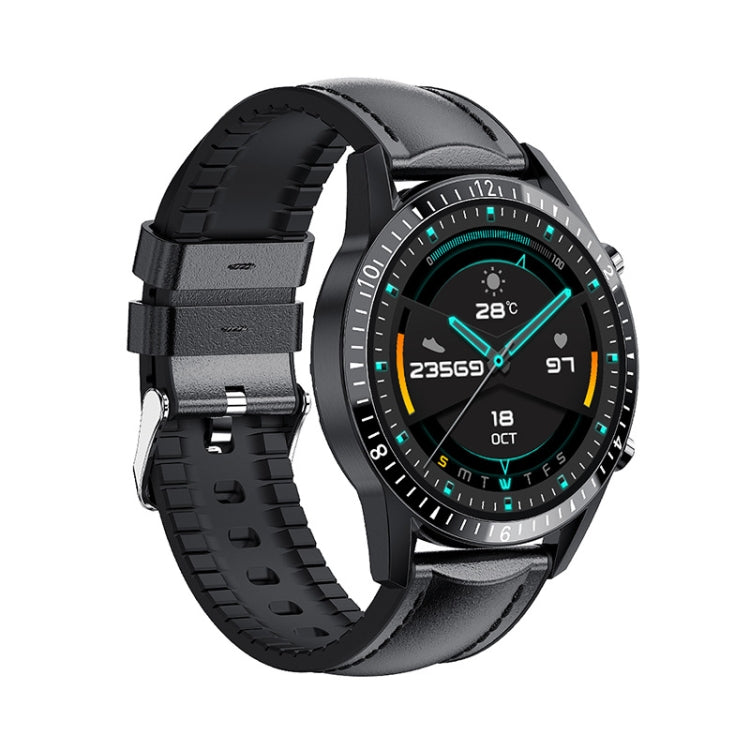 I9 Orologio da 1,3 pollici per il monitoraggio della frequenza cardiaca/pressione sanguigna/ossigeno nel sangue, Black, Red, Orange, Green, Black Leather, Brown Leather, Black Steel, Silver Steel