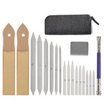 Set 19 pezzi Tortillon per sfumature disegno carta