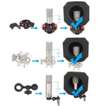 Filtro acustico microfono Alctron PF8 compatibile 45-60 mm