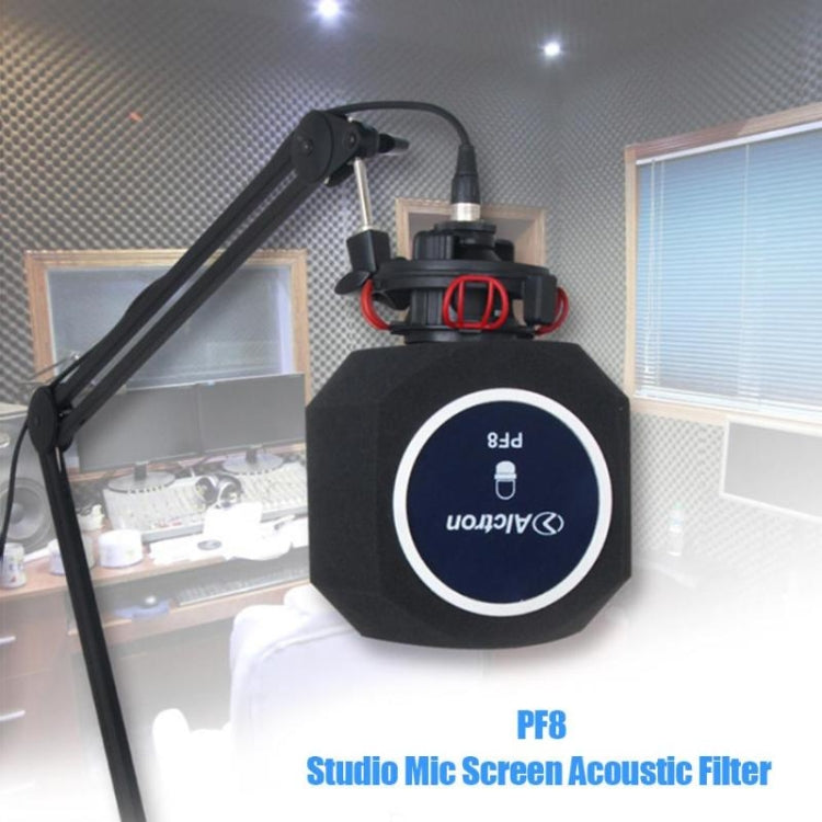 Alctron PF8 Studio Mic Screen Filtro acustico Registrazione Microfono Riduzione del rumore Schermo antivento