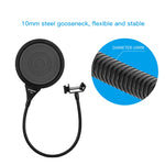 Filtro pop per microfono Alctron MPF02 con collo in acciaio