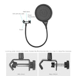 Filtro pop per microfono Alctron MPF02 con collo in acciaio