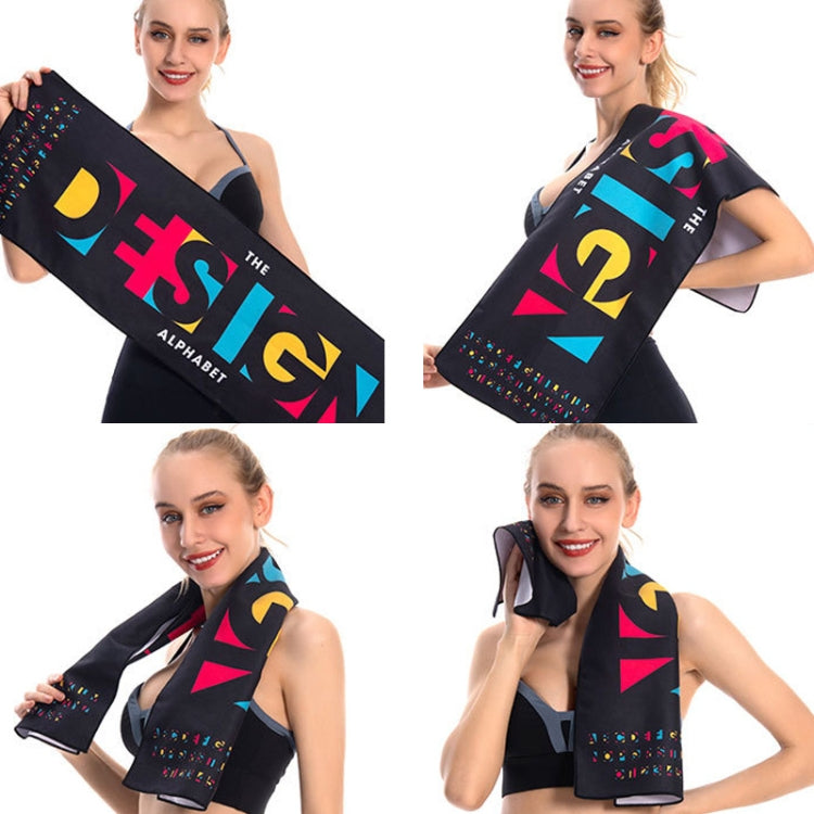 YDJ1223-1 Asciugamano sportivo portatile a doppia faccia in microfibra con stampa ad asciugatura rapida, dimensioni:, Sports Towel(DESIGN), Sports Towel(Wait For You In Painting), Sports Towel(Summer), Sports Towel(Haruka Dreamland), Sports Towel(Happy...