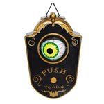 Ciondolo decorativo con suono horror incandescente per campanello con un occhio solo di Halloween, Black, White, Green Eye Spider, Red Eye Spider