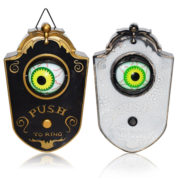 Ciondolo decorativo con suono horror incandescente per campanello con un occhio solo di Halloween, Black, White, Green Eye Spider, Red Eye Spider
