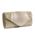Borsa per banchetti nuziali da sposa da damigella d'onore da donna con pieghe quadrate semplici, Wedding Banquet Bag