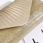 Borsa per banchetti nuziali da sposa da damigella d'onore da donna con pieghe quadrate semplici, Wedding Banquet Bag