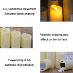 Luci a candela elettroniche a LED Puntelli per decorazioni natalizie di Halloween, dimensioni:, 7.5x10cm, 7.5x12.5cm, 7.5x15cm, 7.5x17.5cm, 7.5x20cm