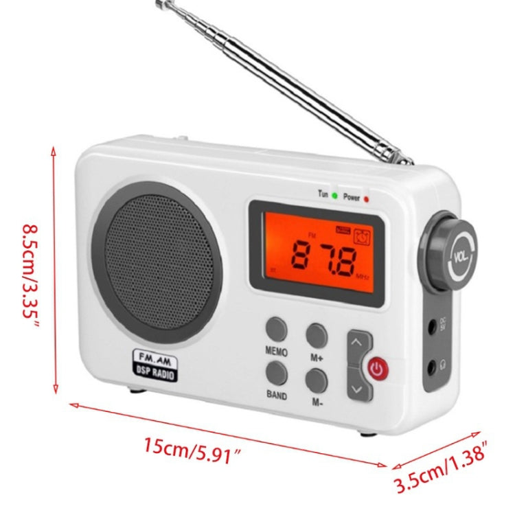Radio portatile retrò SY-8801 con schermo LCD HD