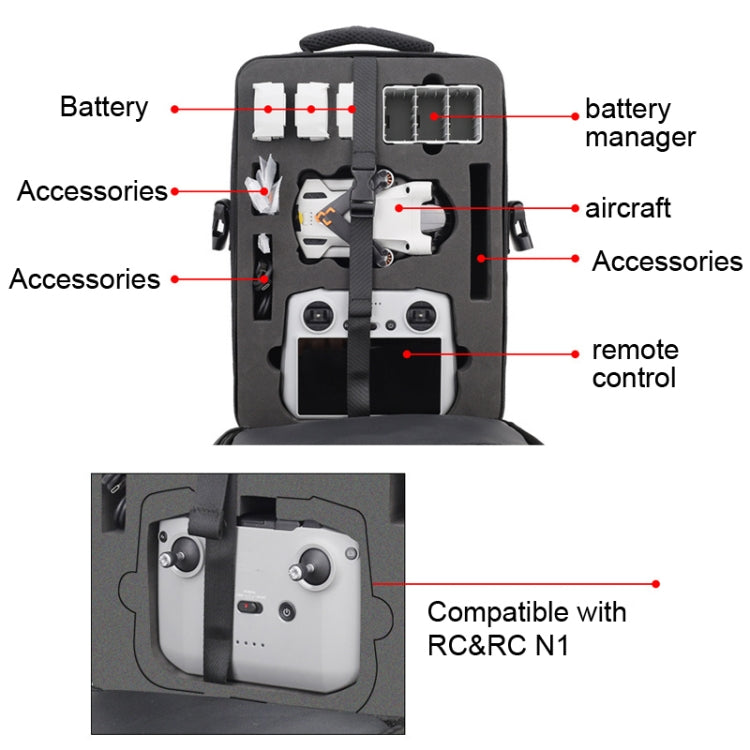 Borsa a tracolla impermeabile per borsa a tracolla per DJI Mini 3 Pro, For DJI Mini 3 Pro