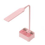 TD6 Portacellulare per studenti Portapenne Protezione per gli occhi Lampada da scrivania USB, White, Pink, Green