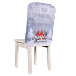 Le sedie del fiocco di neve della foresta del fumetto di Natale coprono le forniture decorative, Cartoon Forest Red, Cartoon Forest Gray