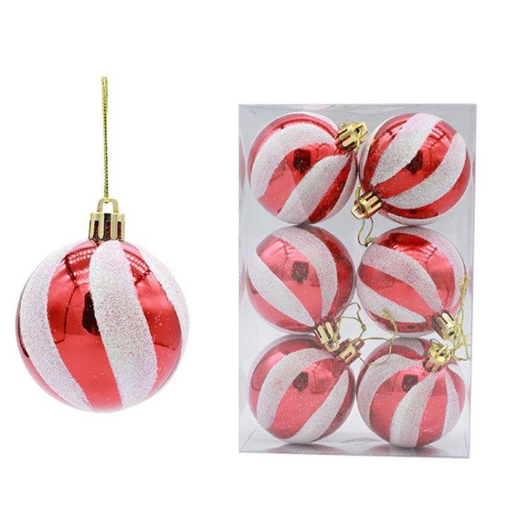Puntelli decorativi per palline di Natale dipinte da 6 pezzi da 6 cm