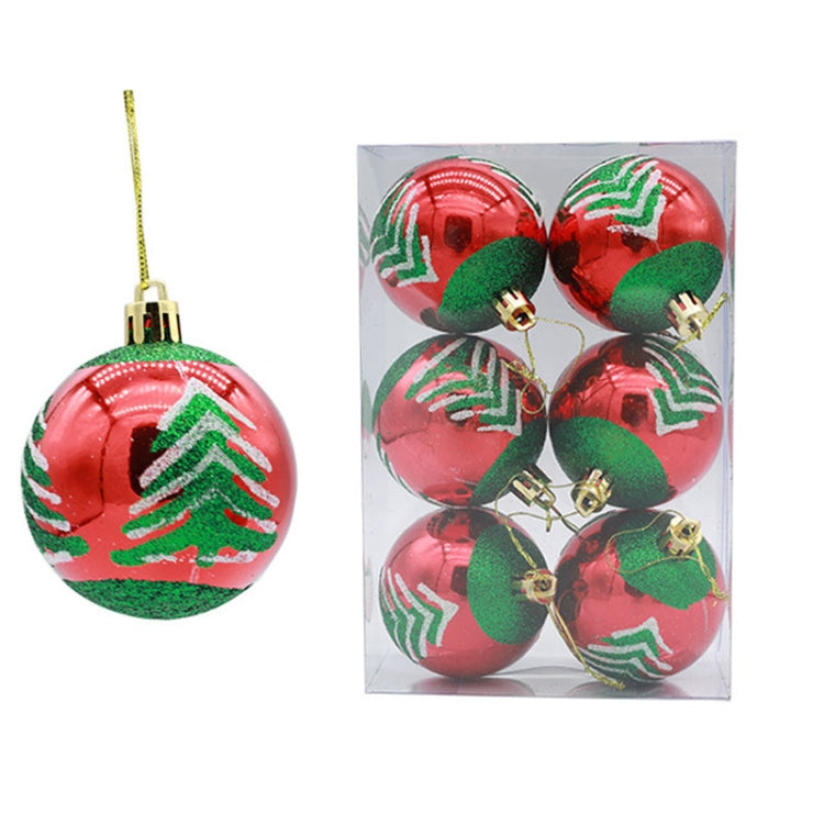 Puntelli decorativi per palline di Natale dipinte da 6 pezzi da 6 cm