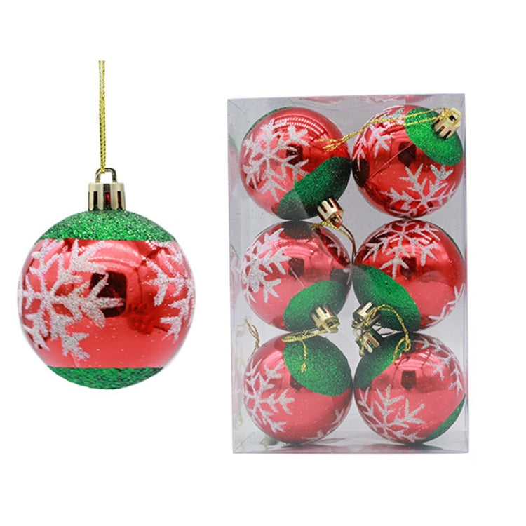 Puntelli decorativi per palline di Natale dipinte da 6 pezzi da 6 cm