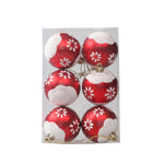 Puntelli decorativi per palline di Natale dipinte da 6 pezzi da 6 cm