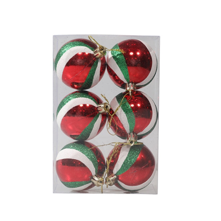 Puntelli decorativi per palline di Natale dipinte da 6 pezzi da 6 cm