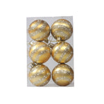 Puntelli decorativi per palline di Natale dipinte da 6 pezzi da 6 cm