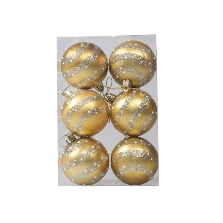 Puntelli decorativi per palline di Natale dipinte da 6 pezzi da 6 cm