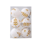 Puntelli decorativi per palline di Natale dipinte da 6 pezzi da 6 cm