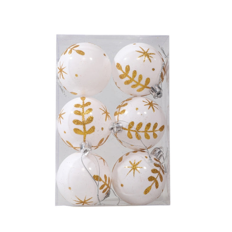 Puntelli decorativi per palline di Natale dipinte da 6 pezzi da 6 cm