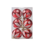 Puntelli decorativi per palline di Natale dipinte da 6 pezzi da 6 cm
