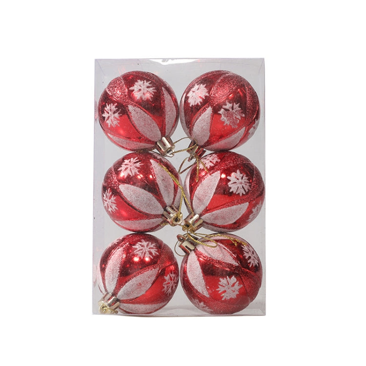 Puntelli decorativi per palline di Natale dipinte da 6 pezzi da 6 cm