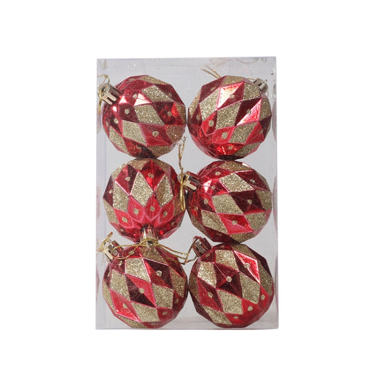 Puntelli decorativi per palline di Natale dipinte da 6 pezzi da 6 cm