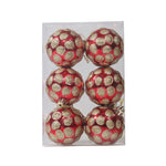 Puntelli decorativi per palline di Natale dipinte da 6 pezzi da 6 cm
