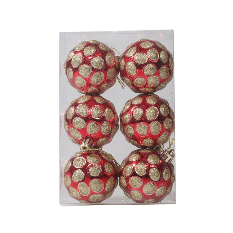 Puntelli decorativi per palline di Natale dipinte da 6 pezzi da 6 cm