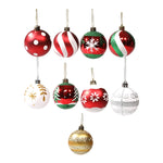 Puntelli decorativi per palline di Natale dipinte da 6 pezzi da 6 cm