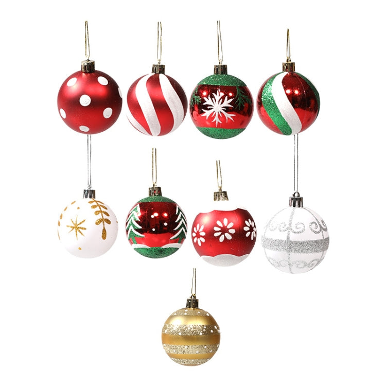 Puntelli decorativi per palline di Natale dipinte da 6 pezzi da 6 cm