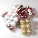 Puntelli decorativi per palline di Natale dipinte da 6 pezzi da 6 cm