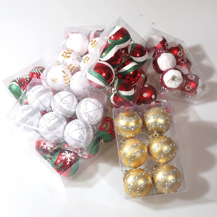 Puntelli decorativi per palline di Natale dipinte da 6 pezzi da 6 cm