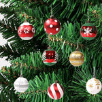 Puntelli decorativi per palline di Natale dipinte da 6 pezzi da 6 cm