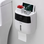 ECOCO E1804 Portarotolo multifunzionale a doppio strato per toilette, White+Gray, White+Black, Pink+Pink, Blue+Blue