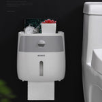 ECOCO E1804 Portarotolo multifunzionale a doppio strato per toilette, White+Gray, White+Black, Pink+Pink, Blue+Blue