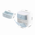 ECOCO E1804 Portarotolo multifunzionale a doppio strato per toilette, White+Gray, White+Black, Pink+Pink, Blue+Blue
