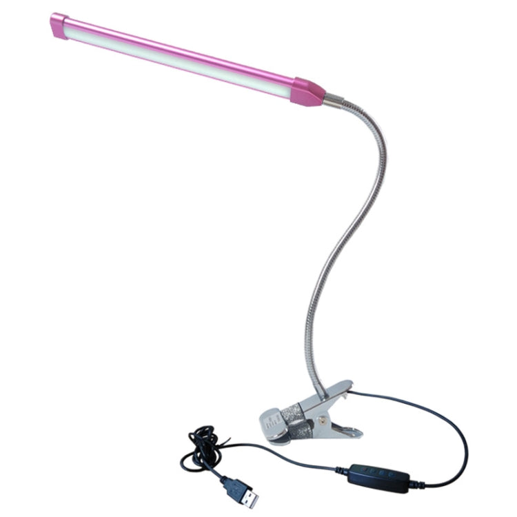 Lampada a clip USB Protezione degli occhi per studenti Lampada da tavolo dimmerabile a LED, Purple, Gold, Black, Silver